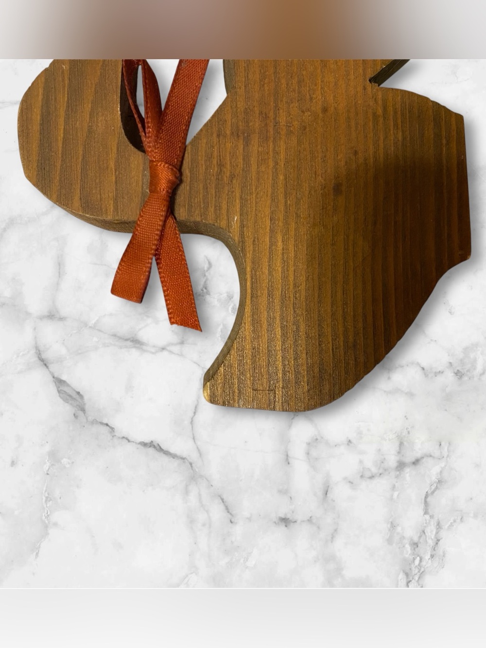 Wooden Duck Wall Hook with Red Ribbon Accent - Picture 4 of 4